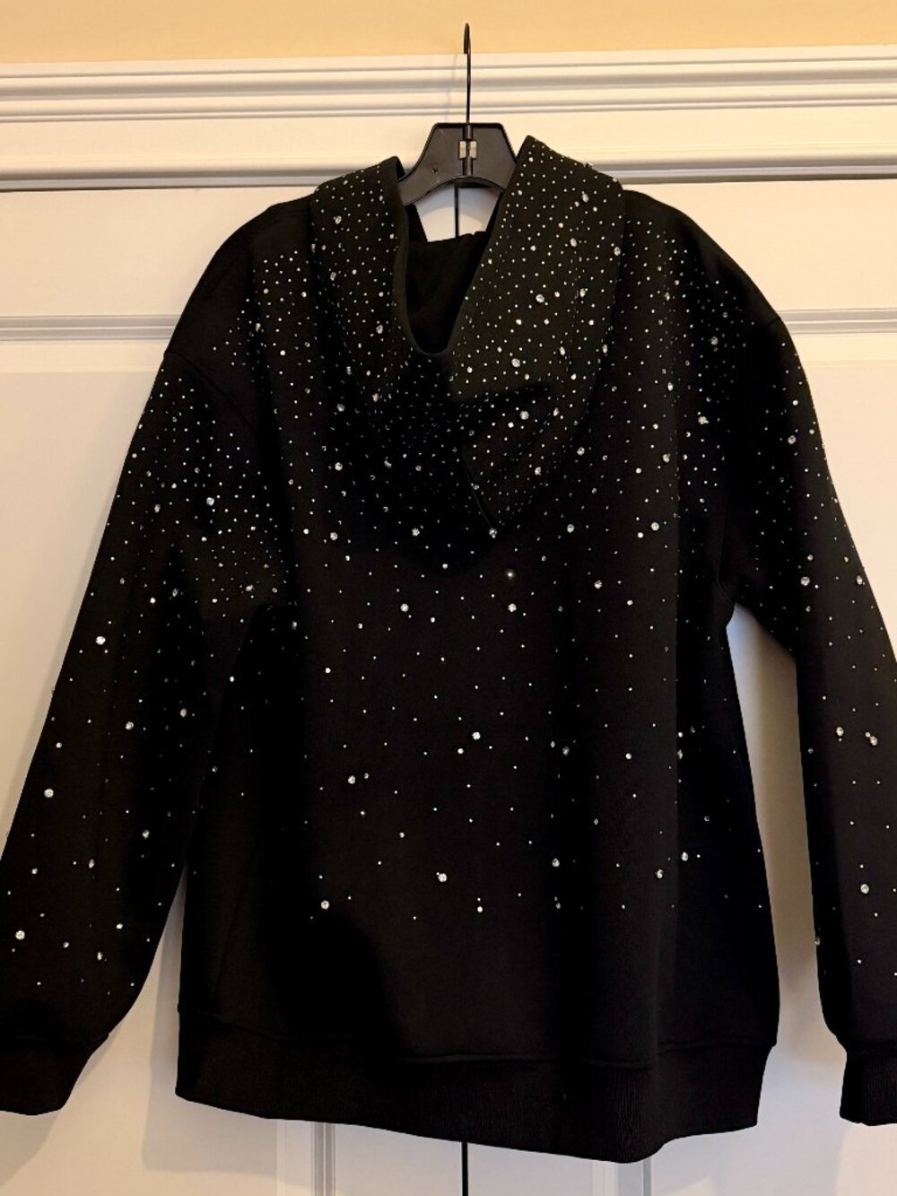 VYBES Rhinestone Galaxy Zip Up - Picture 4 of 6